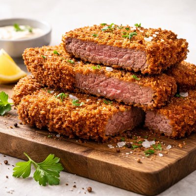 Fried beef cutlet