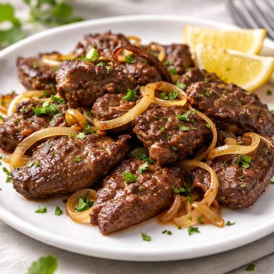 Fried beef liver
