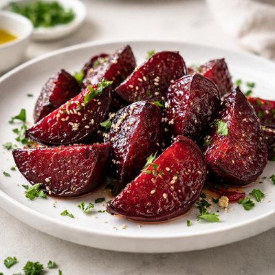 Fried beetroot
