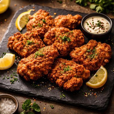 Fried boneless chicken dark meat