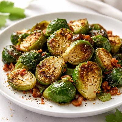 Fried brussels sprouts