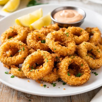 Fried calamari ring