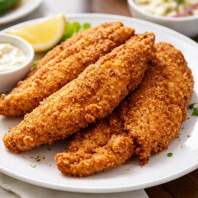 Fried catfish fillet