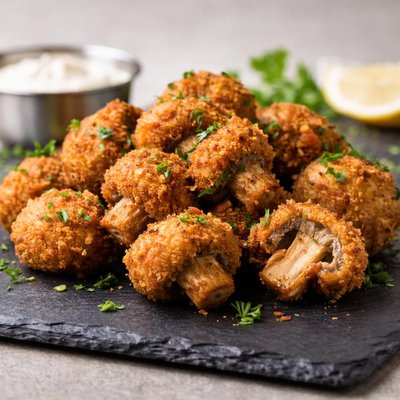 Fried champignon