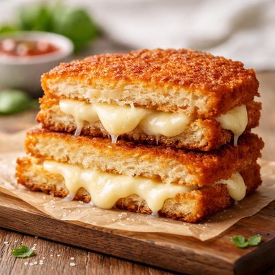 Fried cheese sandwich