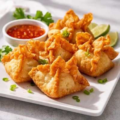 Fried cheese wontons