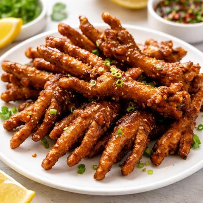 Fried chicken feet