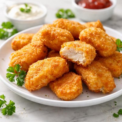 Fried chicken nuggets