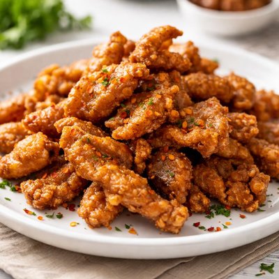 Fried chicken skin