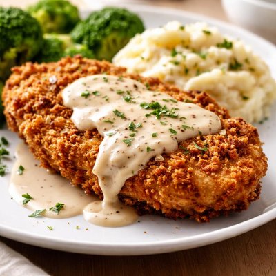 Fried chicken steak