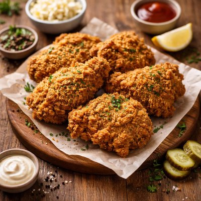 Fried chicken upper thigh