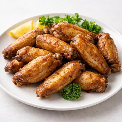 Fried chicken wing with no batter