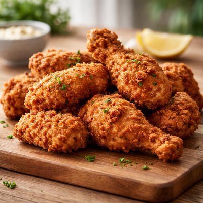 Fried chicken without skin