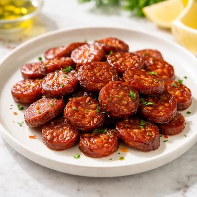 Fried chorizo