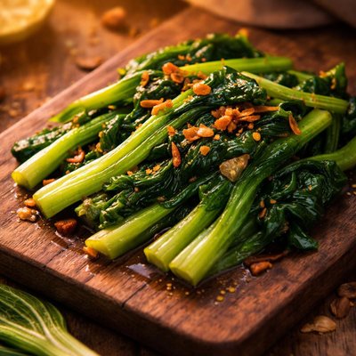 Fried choy sum