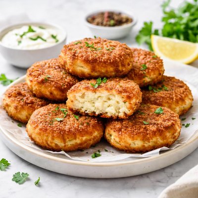 Fried cottage cheese