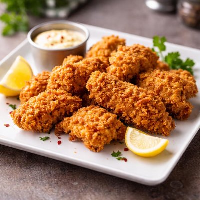 Fried crisp boneless chicken