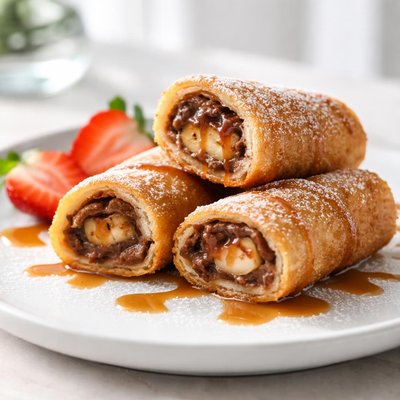 Fried dessert roll