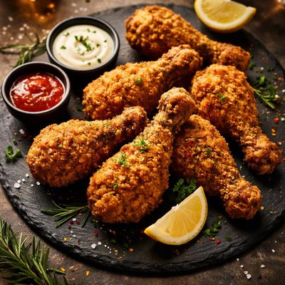 Fried drumsticks