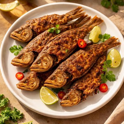 Fried dry fish