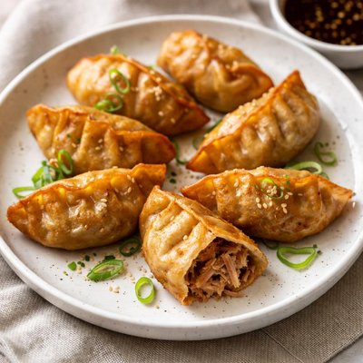 Fried duck dumplings