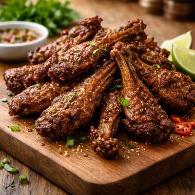 Fried duck wings