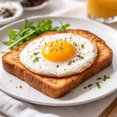 Fried egg on toast
