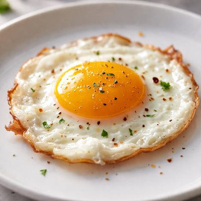 Fried egg yolk