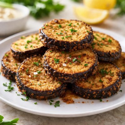 Fried eggplant