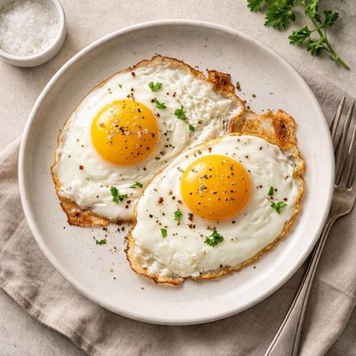 Fried eggs over easy