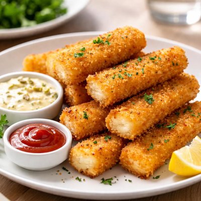 Fried fish sticks