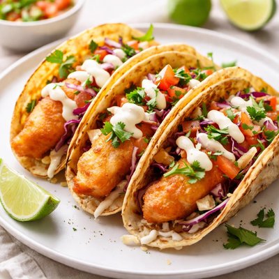 Fried fish taco