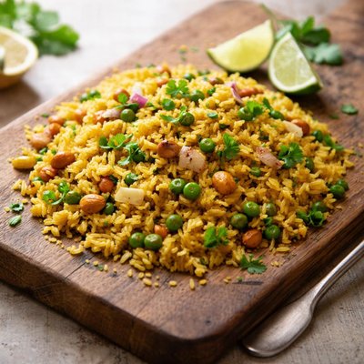 Fried flattened rice