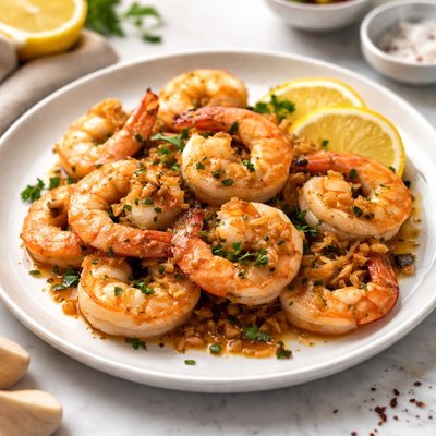 Fried garlic shrimp