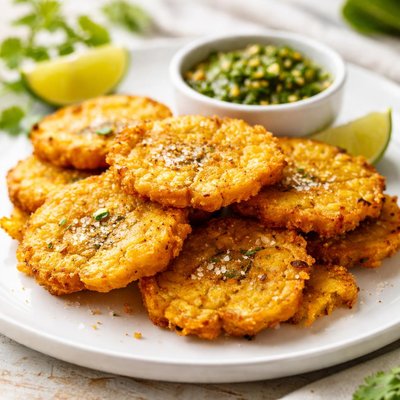 Fried green plantain