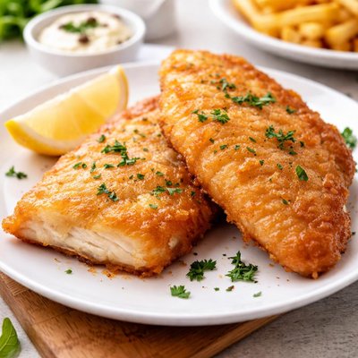 Fried haddock