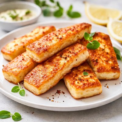 Fried halloumi