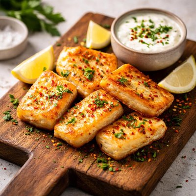 Fried haloumi