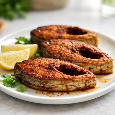 Fried hilsa fish
