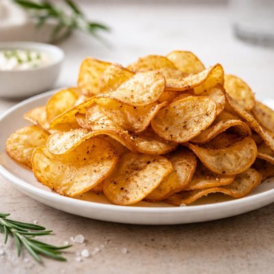 Fried homemade chips
