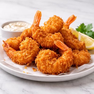 Fried jumbo shrimp