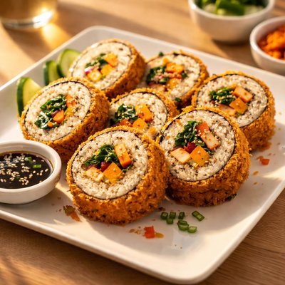Fried kimbap