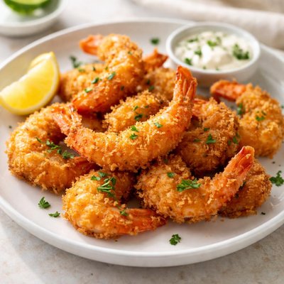 Fried king shrimp