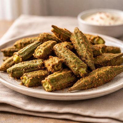 Fried ladies fingers