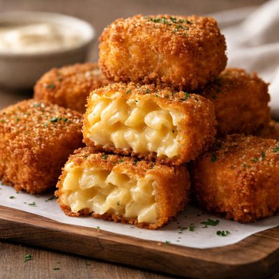 Fried macaroni and cheese
