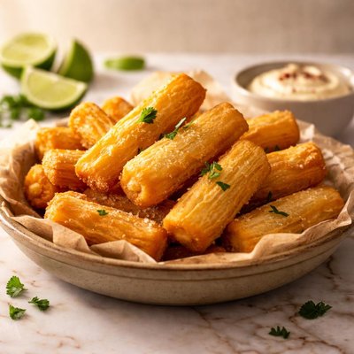 Fried manioc