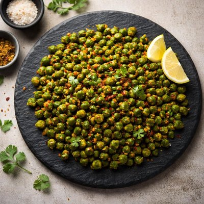 Fried masala green peas