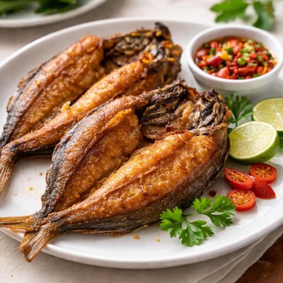 Fried milkfish