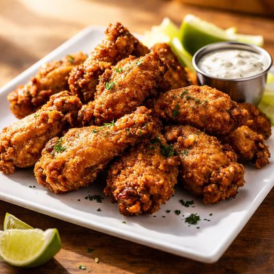 Fried party wings