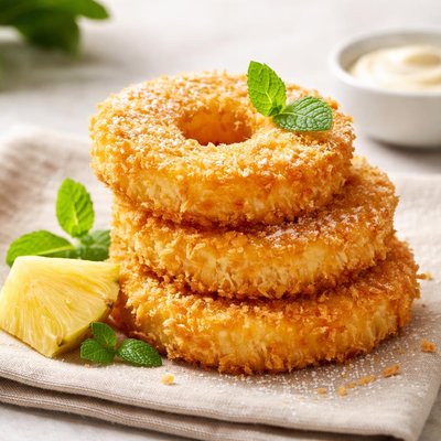 Fried pineapple ring